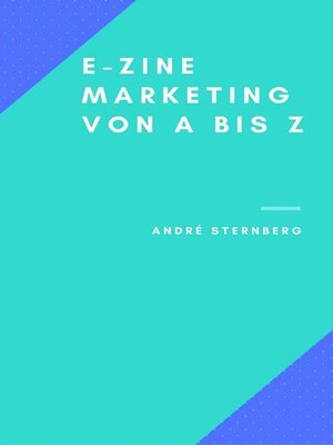 cover image of Ezine-Marketing von a bis Z